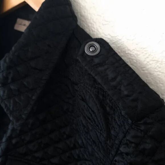 I.E. Relaxed Women’s Coat Military Utility Quilted Black Minimalist Size Med - Picture 10 of 12